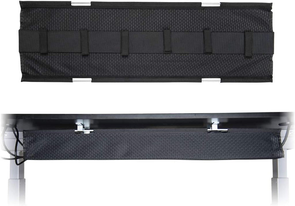 Gray Mesh Cable Manager for Height Adjustable Desks N59395