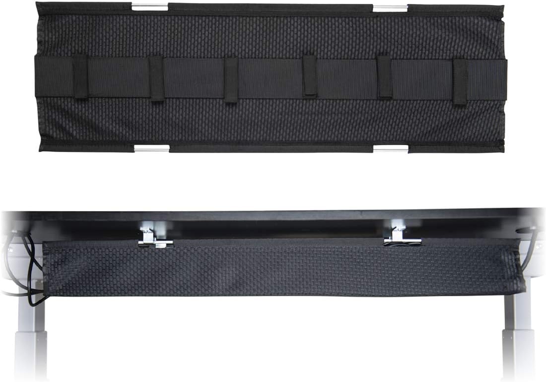 Gray Mesh Cable Manager for Height Adjustable Desks N59395