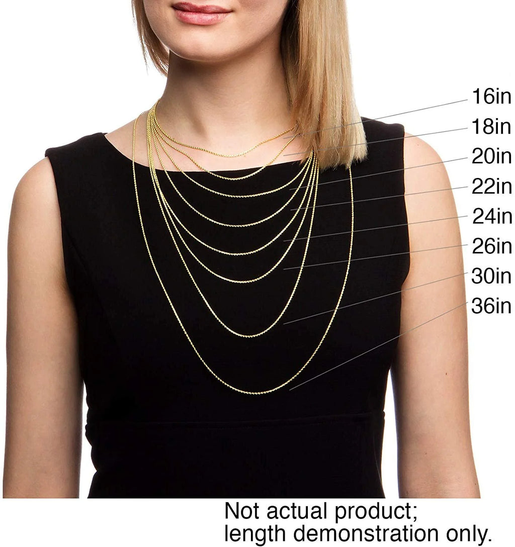 14K White Gold 3.5mm Solid Cuban Chain Necklace O433943