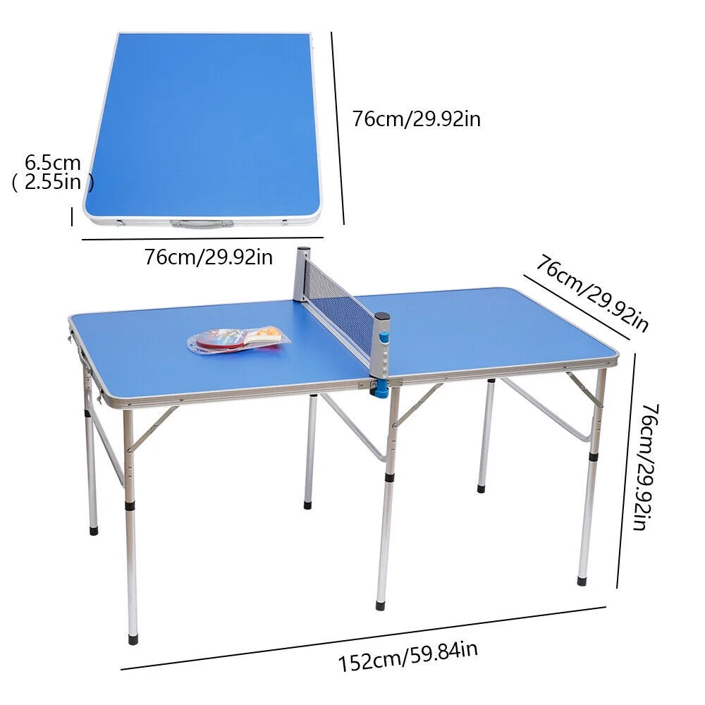 Foldable Table Tennis Table with 2 Paddles and 3 Balls V3972