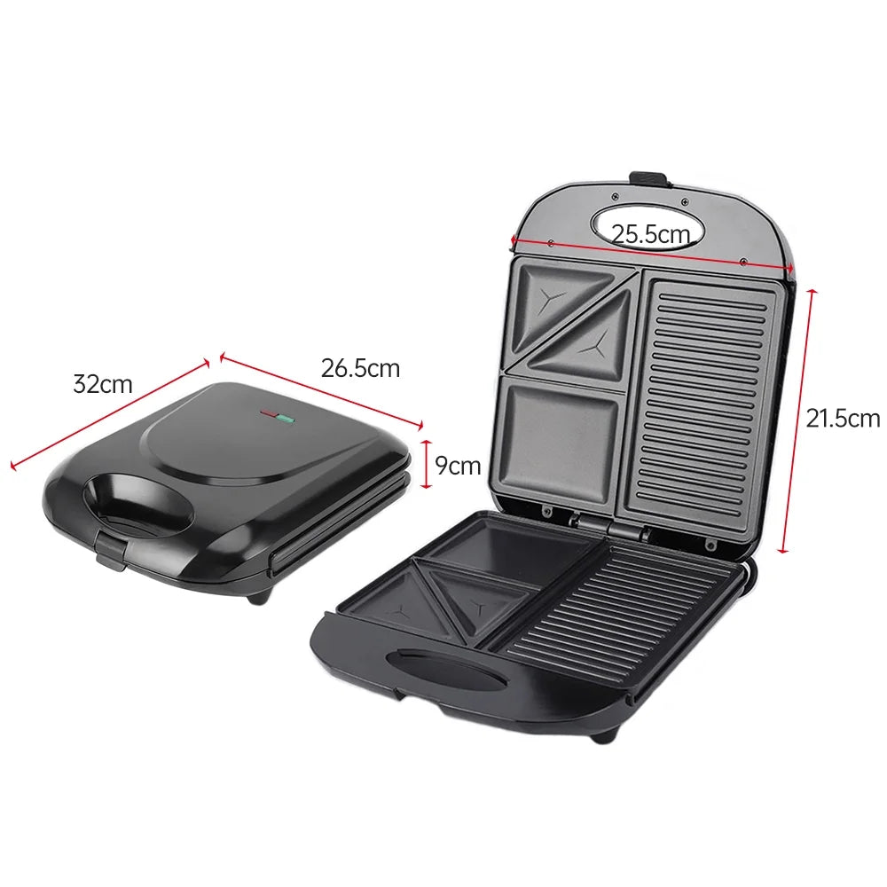 1400W Non-Stick Electric Grill Waffle Maker H21493