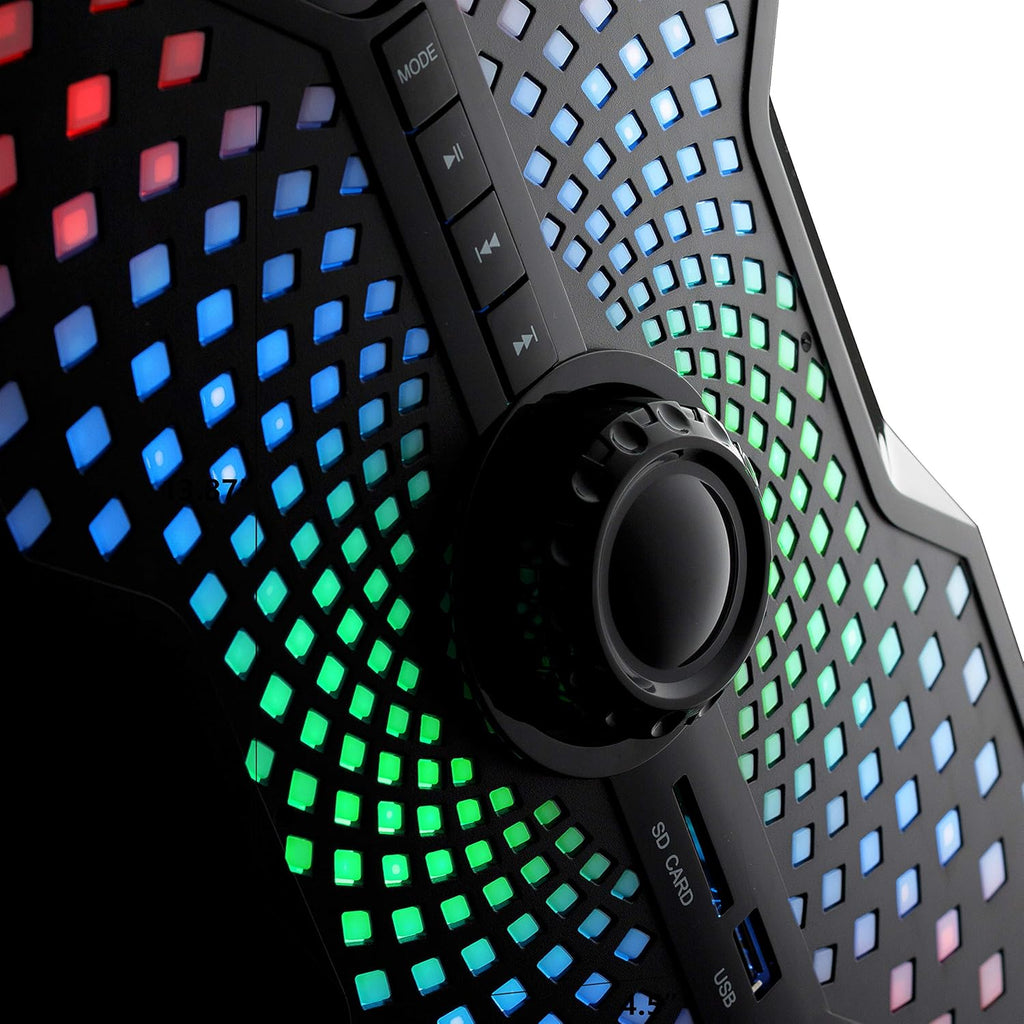 125 Watt 5.1 Surround Sound Speaker System with Subwoofer, Bluetooth, Digital Optical Input – Black M26459