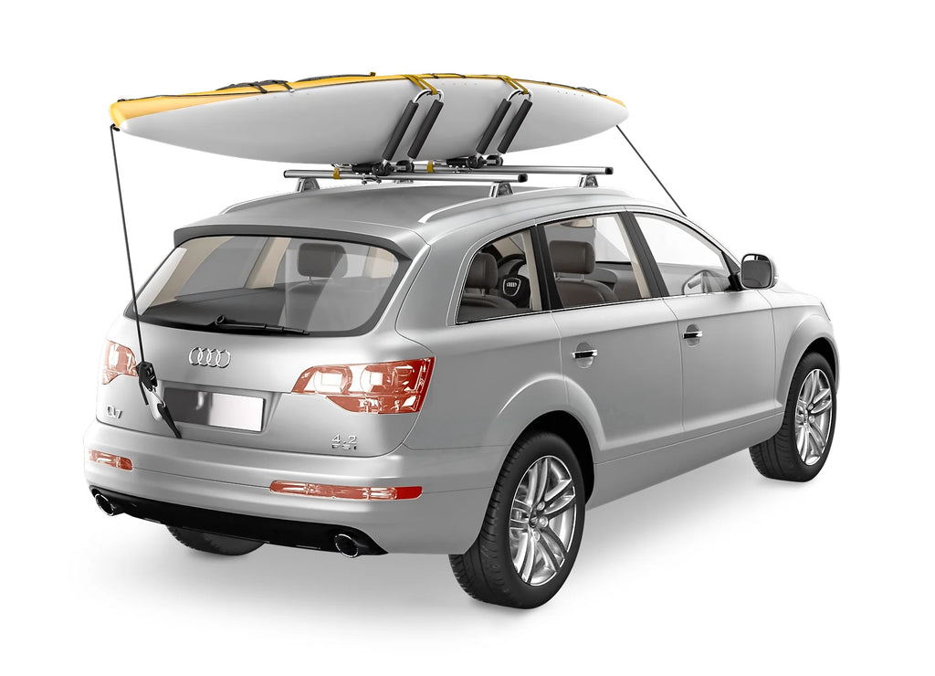 Stainless Steel J-Bar Rack Roof Top Mount with Ratchet Straps, Folding Carrier J461