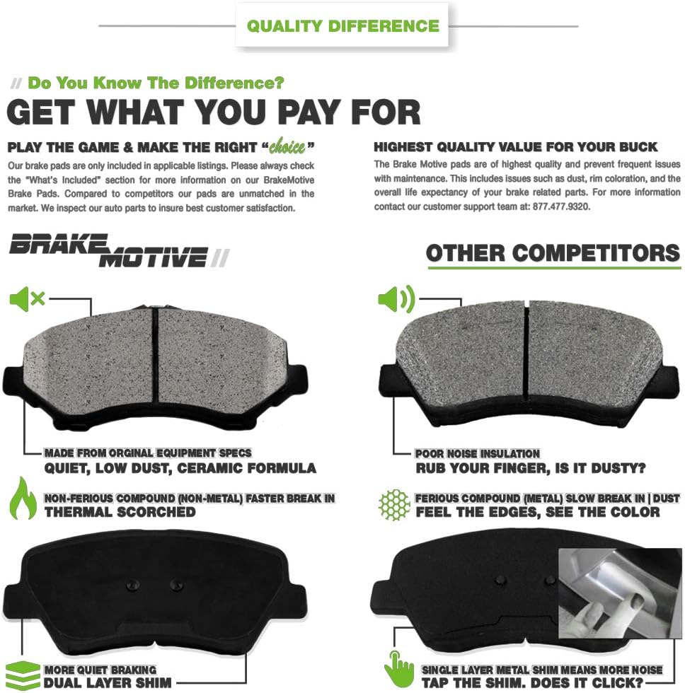 8pcs Ceramic Brake Pads Set I94739
