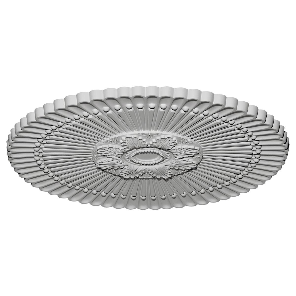 30x22OD x 1 1/4x22P Hand-Painted Ceiling Medallion K931929