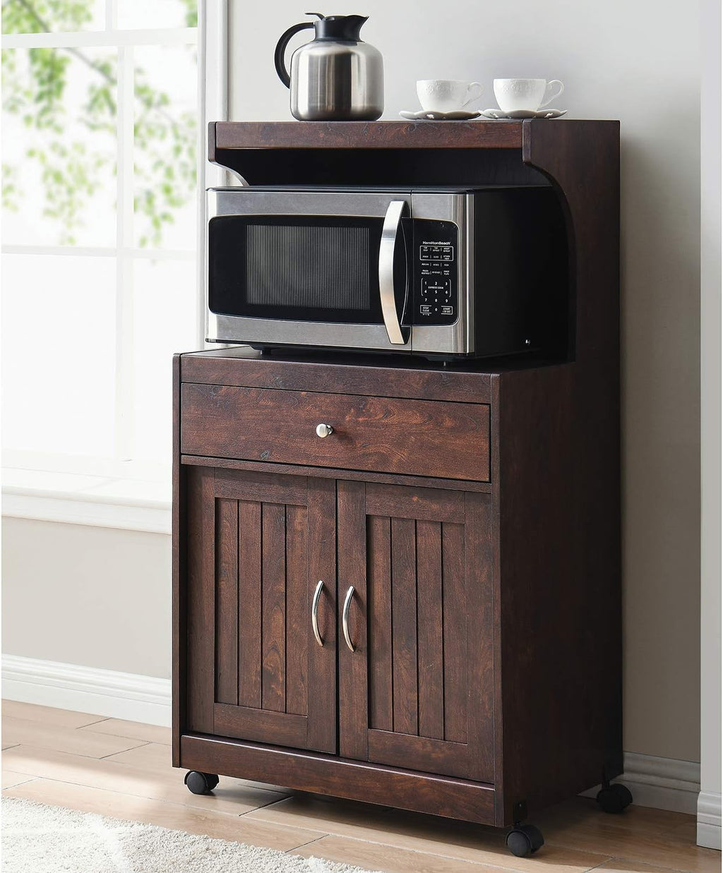 Grey Microwave Cart R608