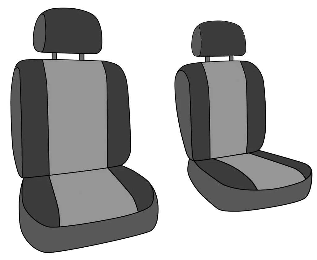 Charcoal Tweed Front Bucket Seat Covers B1303