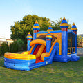 Inflatable Bounce with Two Slides, Heavy Duty Blower, Stakes and Storage X60577