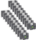 Compatible Label Tape Replacement for Brother TZe-231, 0.47" x 26.2', Black on White, 20 Pack C6520
