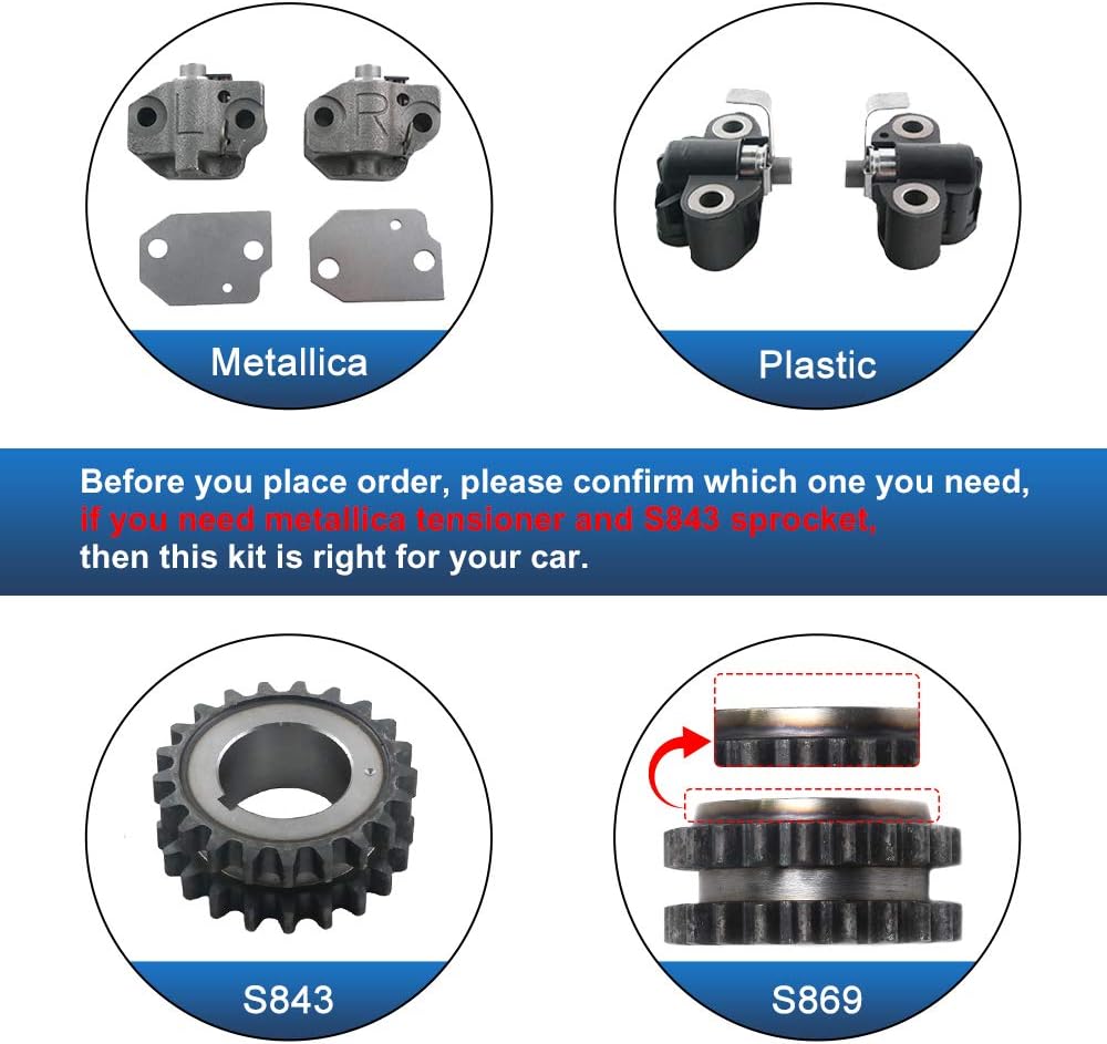 Timing Chain Kit & Water Pump for Ford E-150 Econoline Club Wagon & Expedition 4.6L V8 SOHC O502472