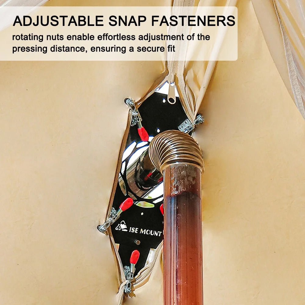 Tent Chimney Anti Scald Plate Clip on Stove Jack Protector H913
