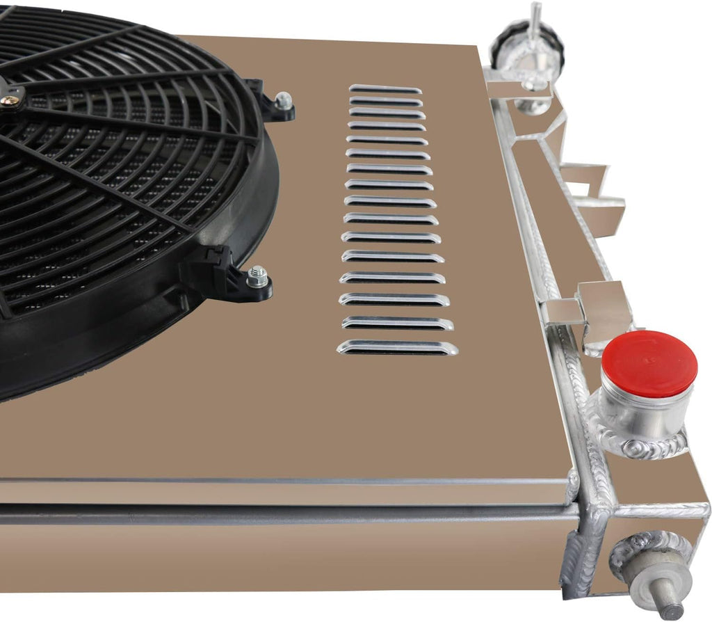 Aluminum Radiator with Shroud Fan and Thermostat Relay Kits K32011