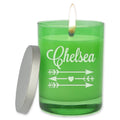 Emerald Soy Wax Glass Jar Candle Y448