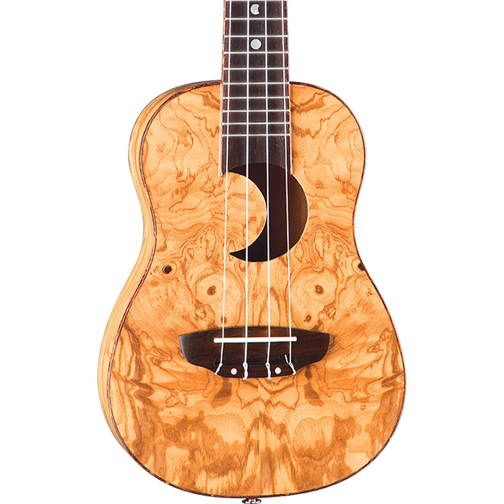 Olive Ash Burl Crescent Ukulele S316445
