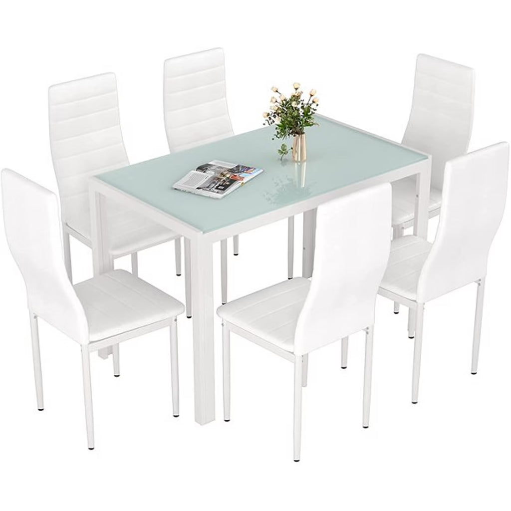 7 Piece Rectangle Dining Table Set U885833