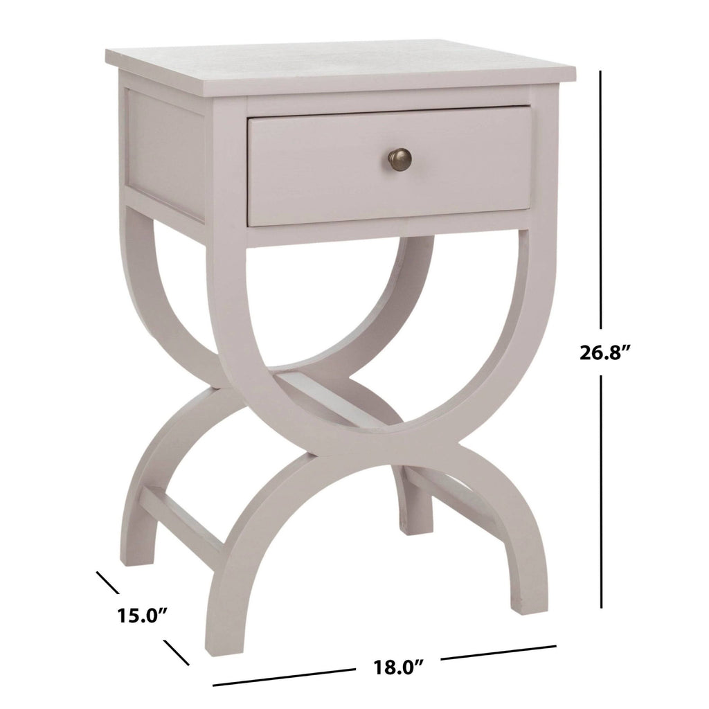 Quartz Grey Accent Table with Storage Drawer J883760