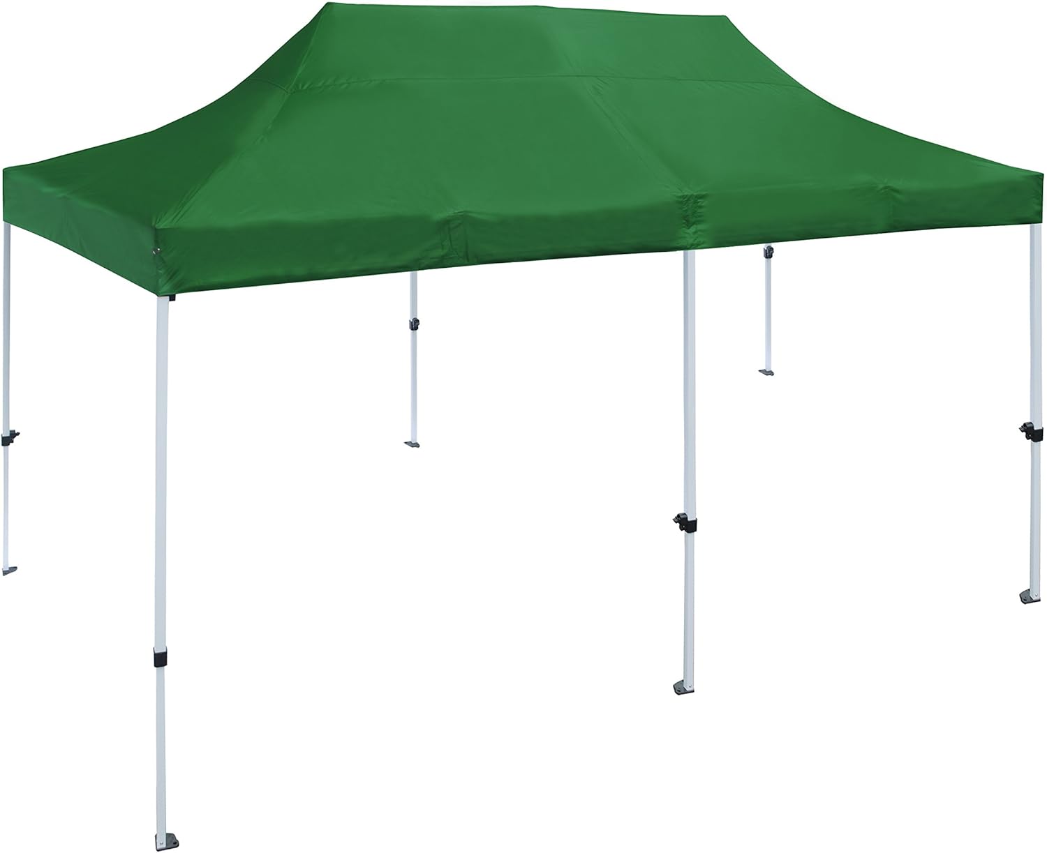 Green Polyester Pop Up Canopy Tent 10x20 Ft E861