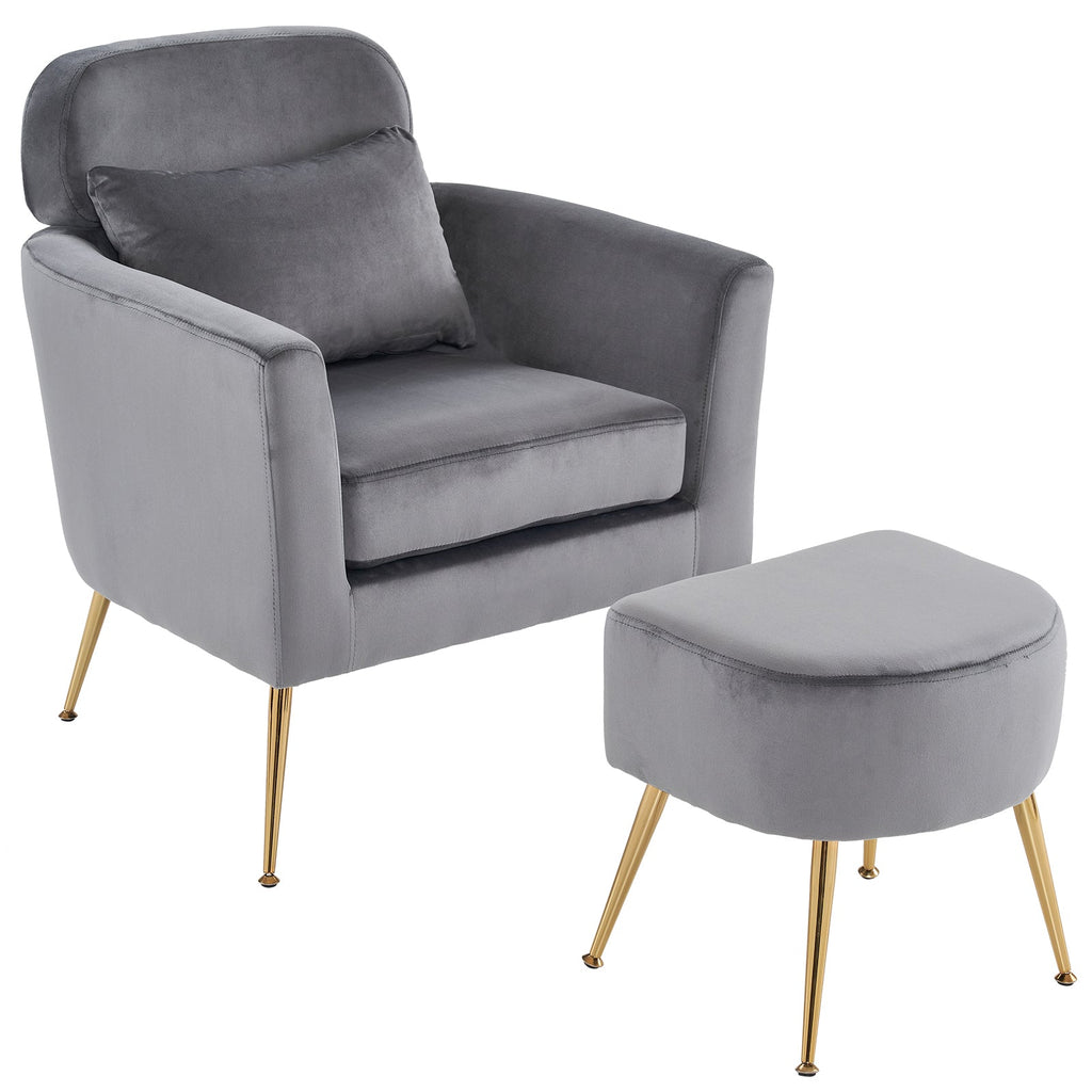 Dark Gray Flannelette Single Chair W250
