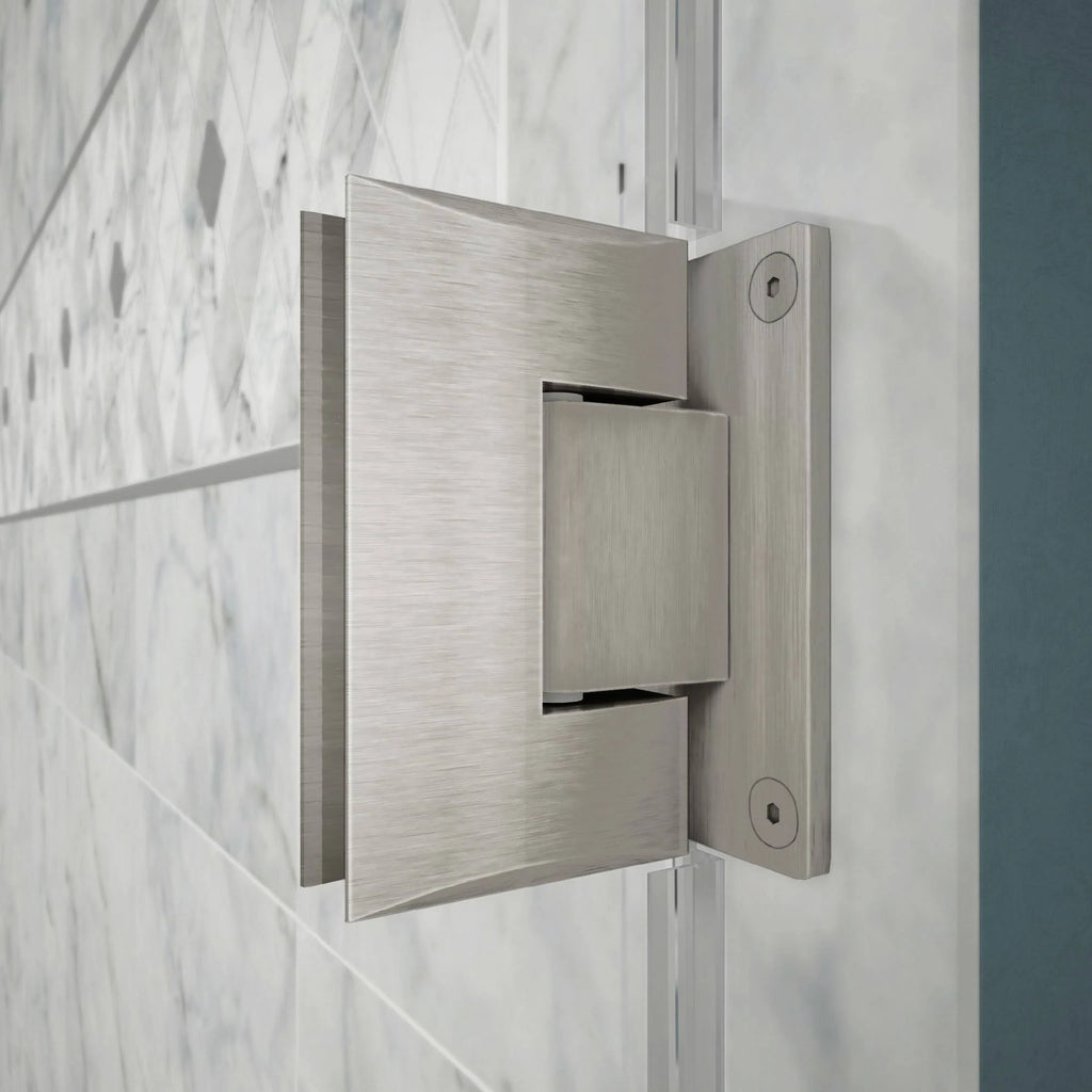 Brushed Nickel Hinged Shower Enclosure W278