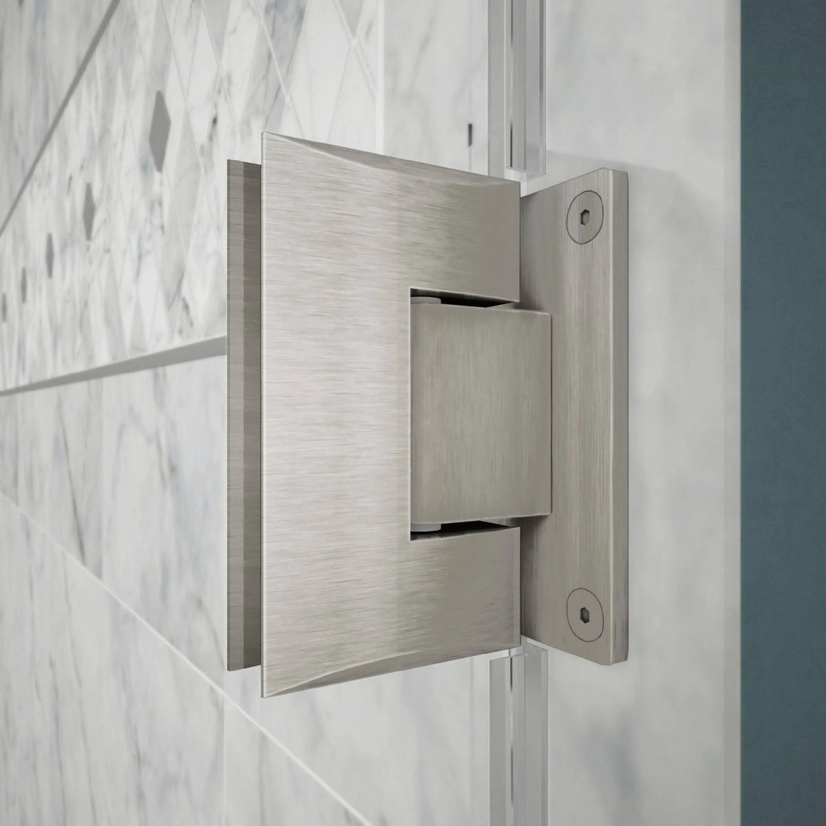 Brushed Nickel Hinged Shower Enclosure W278