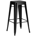 Black Bar Stool Set of 4 L687010