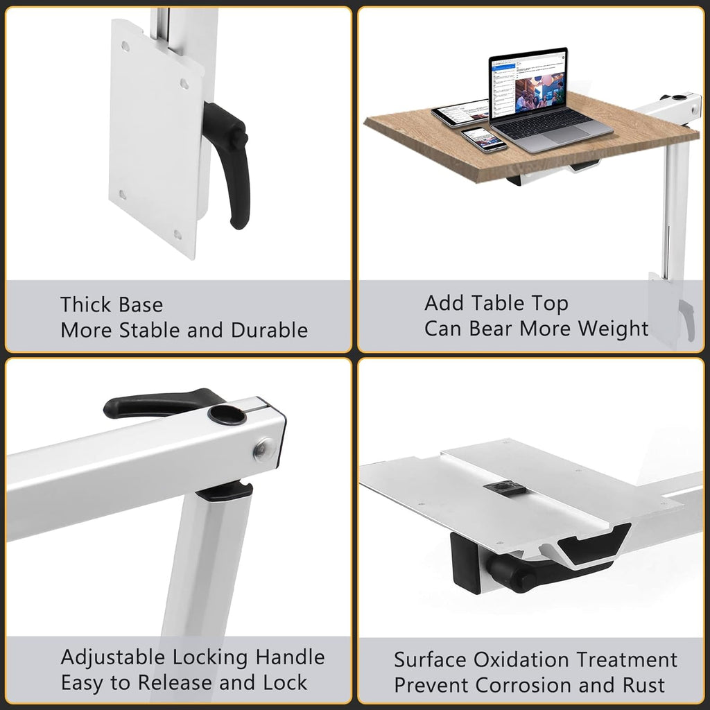 Removable 360 Degree Rotation Aluminum Alloy Height Adjustable Table Leg Bracket K61024