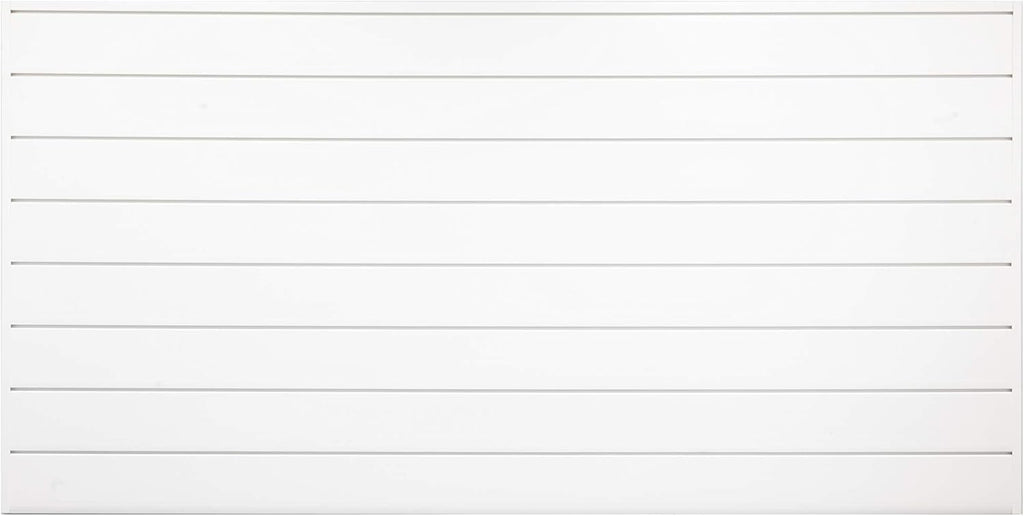 White PVC Slat Wall Panels, 4ft by 4ft Section I5016