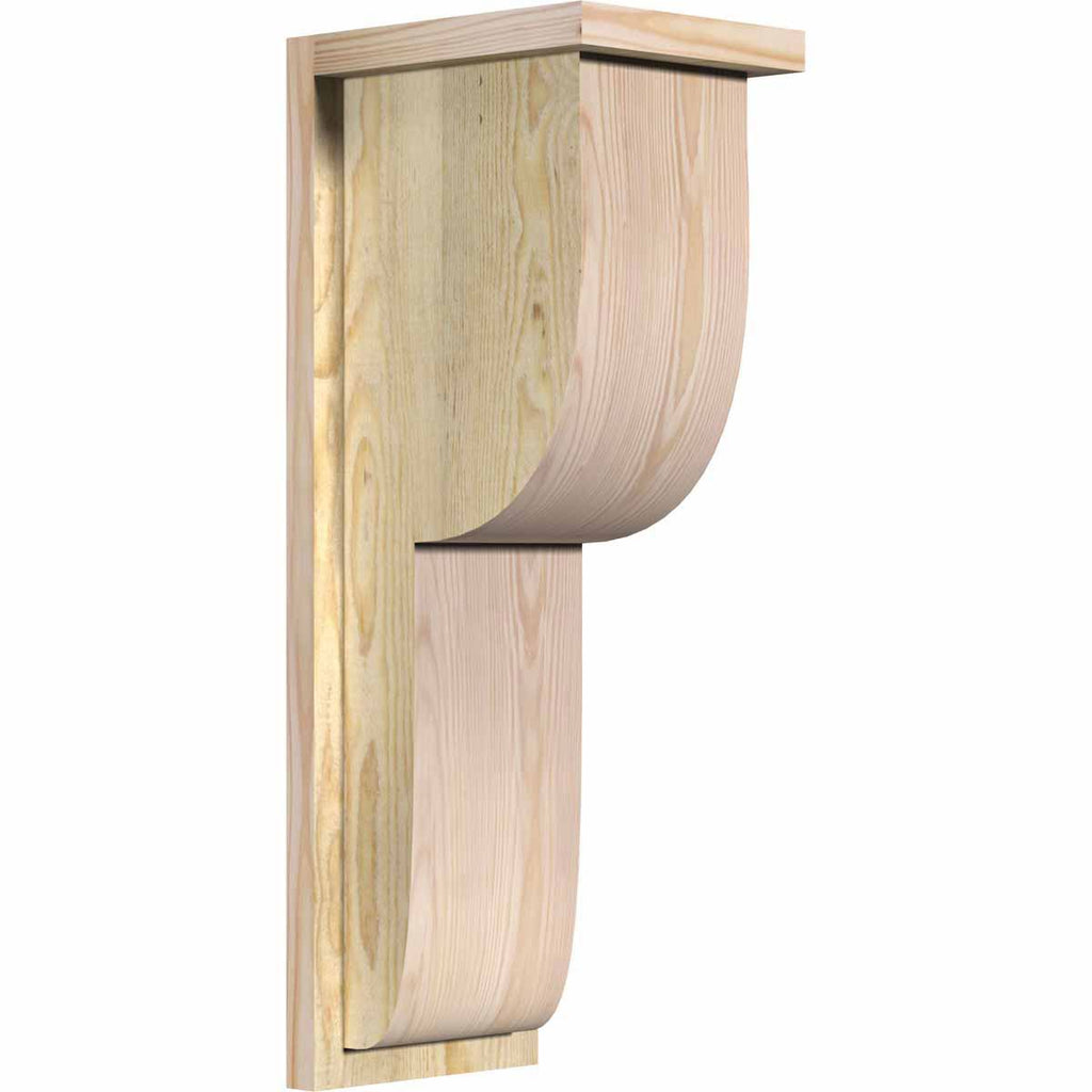 Crestline Rough Sawn Corbel w/Backplate, Douglas Fir M55513