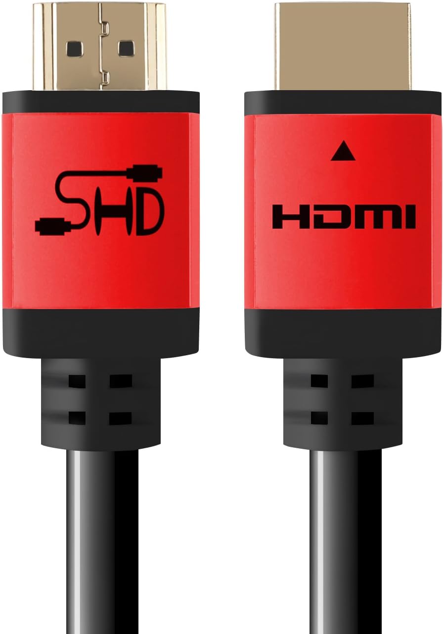 Black HDMI Cable 100 Feet with Signal Booster, CL3 Rated S926715