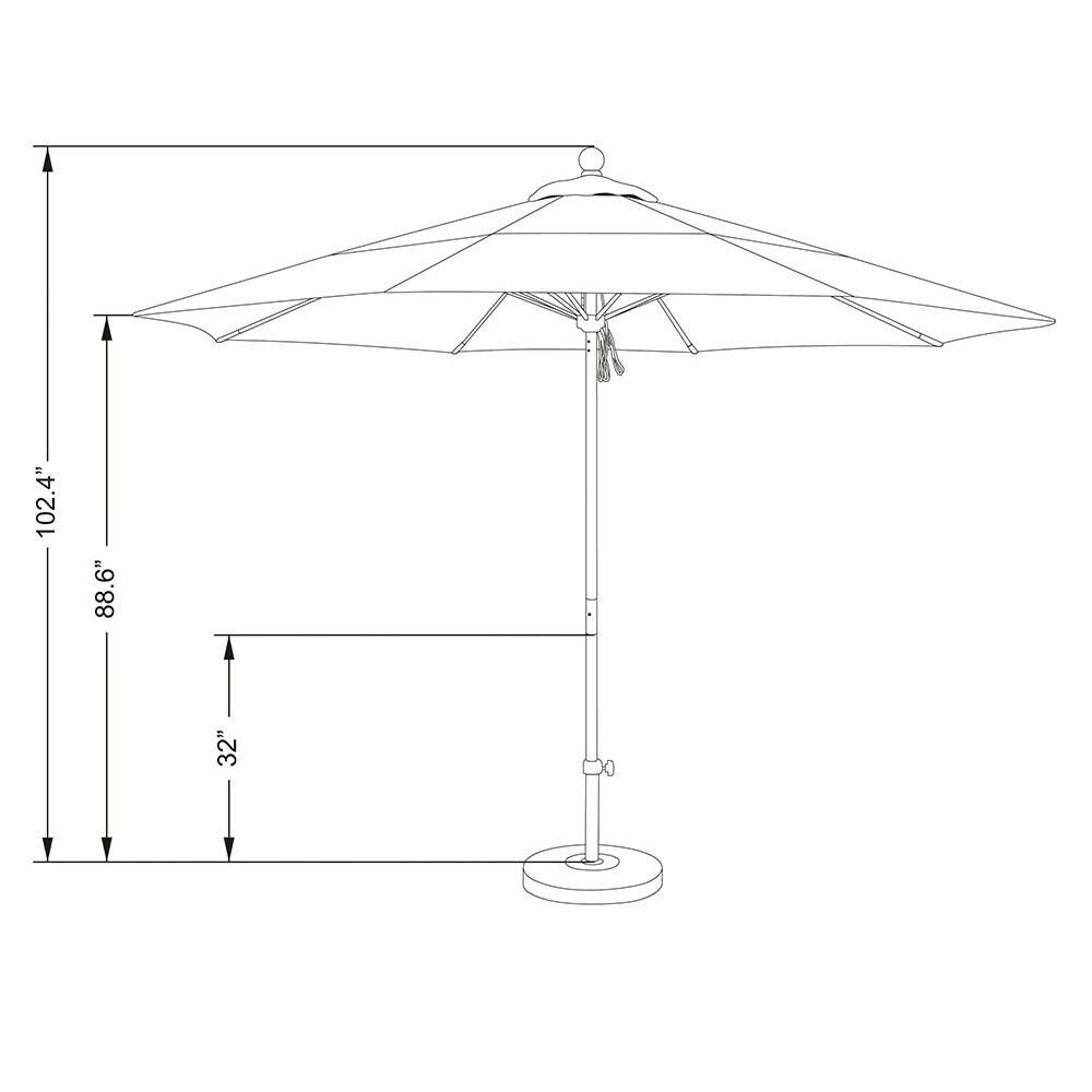 White Market Umbrella I214