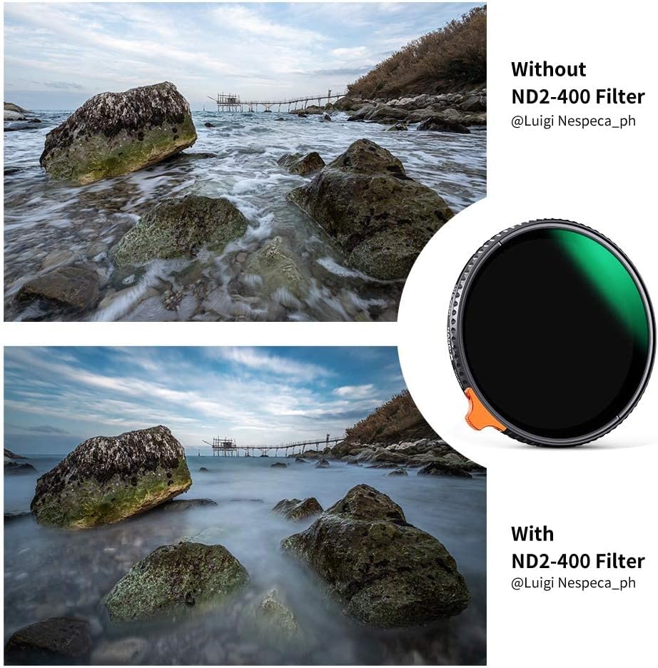 82mm Variable ND Filter ND2-ND400 with Optical Glass Leather Case Y7946