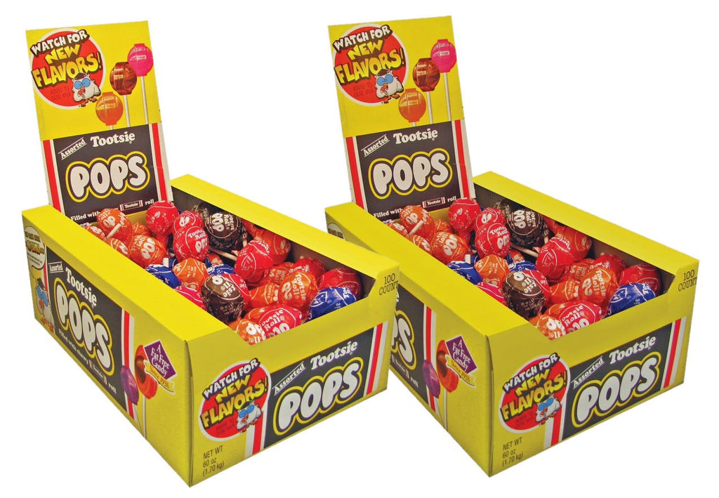 2 Pack Assorted Flavors Candy Center Pops (60 oz., 100 ct.) I616