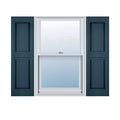 Classic Blue Raised Panel Vinyl Shutters, Per Pair M28497
