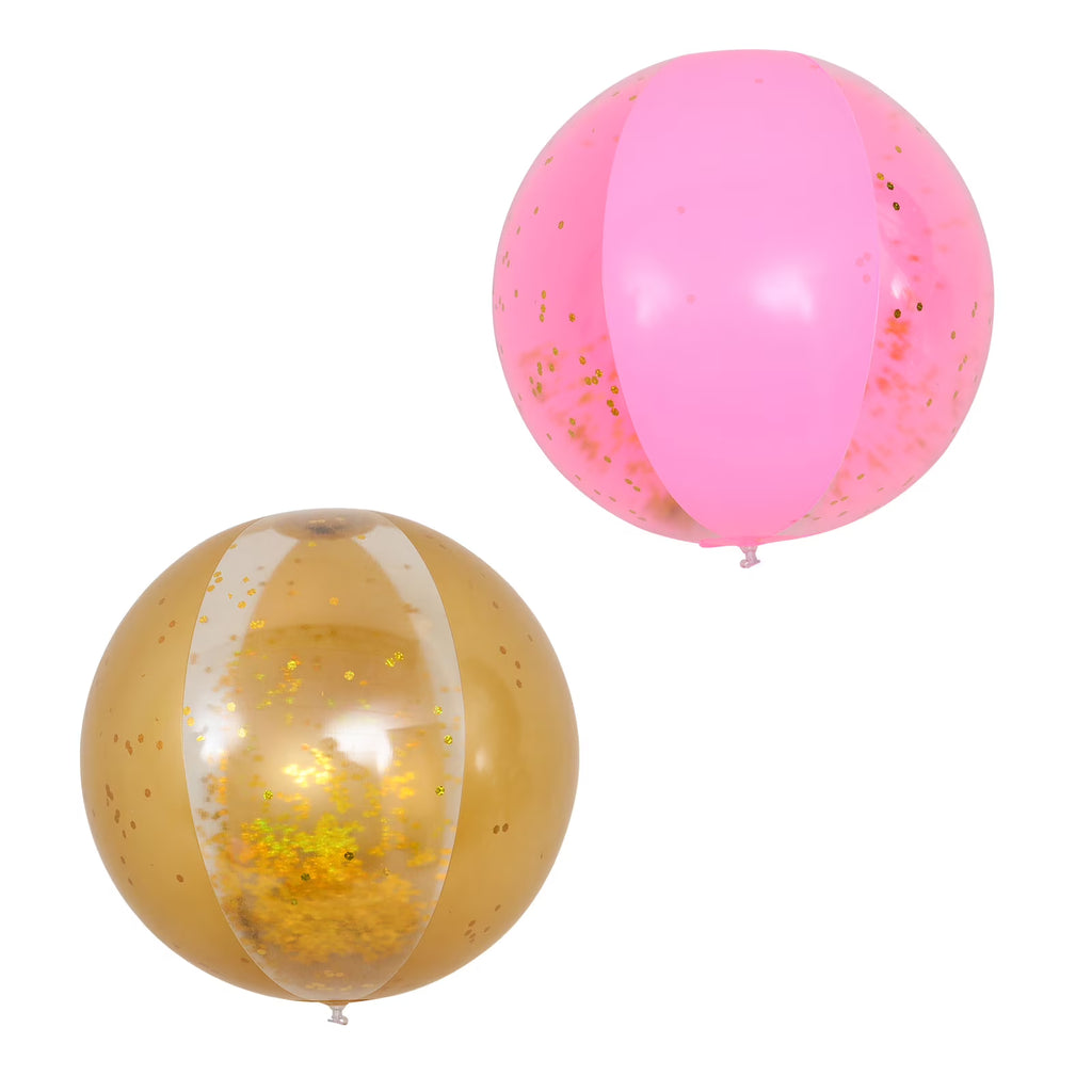 Golden Transparent Beach Balls G78862