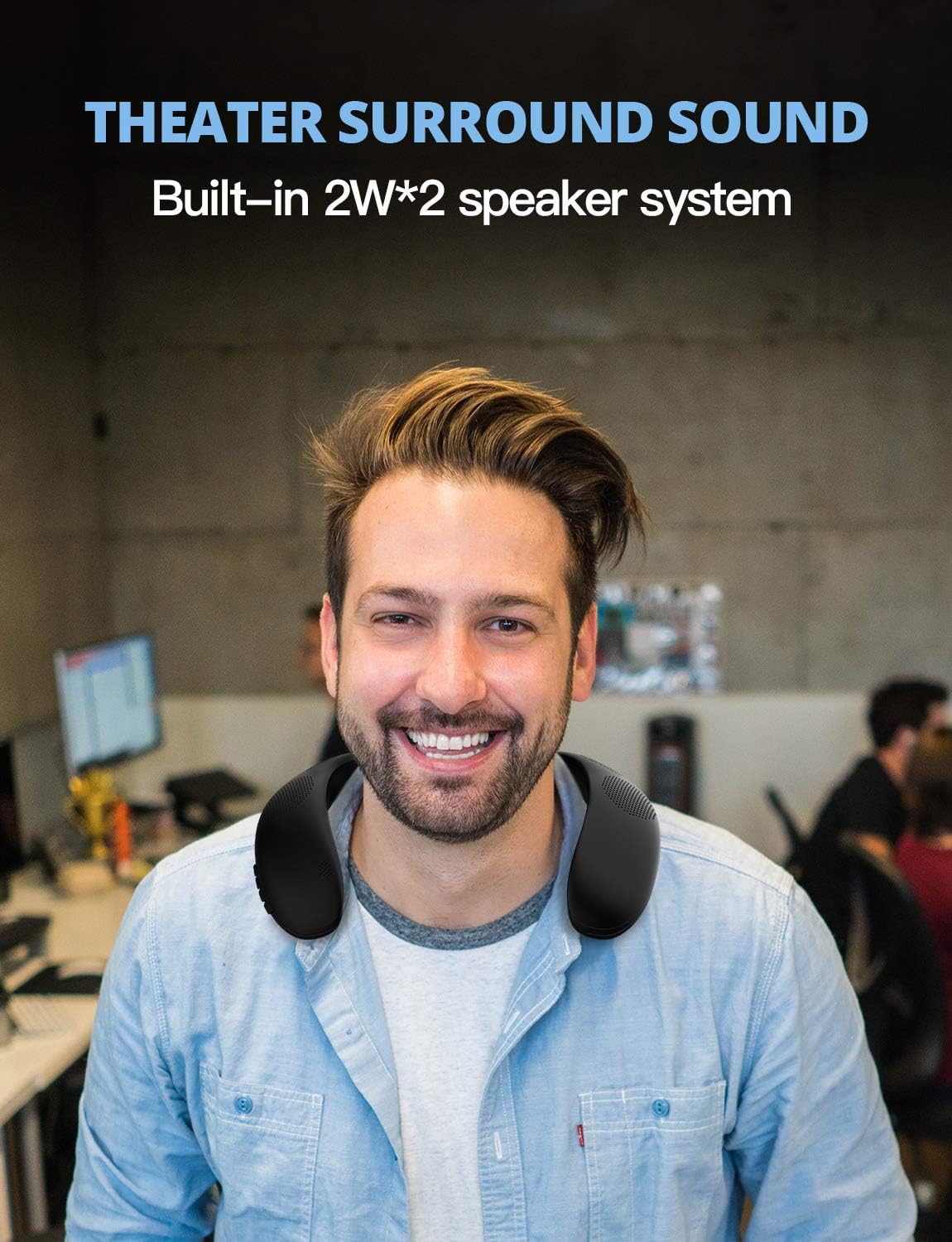 Neckband Portable Bluetooth Speakers W71510