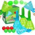 Pop-Pass-Catch Ball Game with 4 Catch Launcher Baskets and 6 Balls R233239