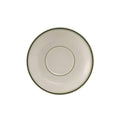 American White with Green Band Demitasse Saucer I2093
