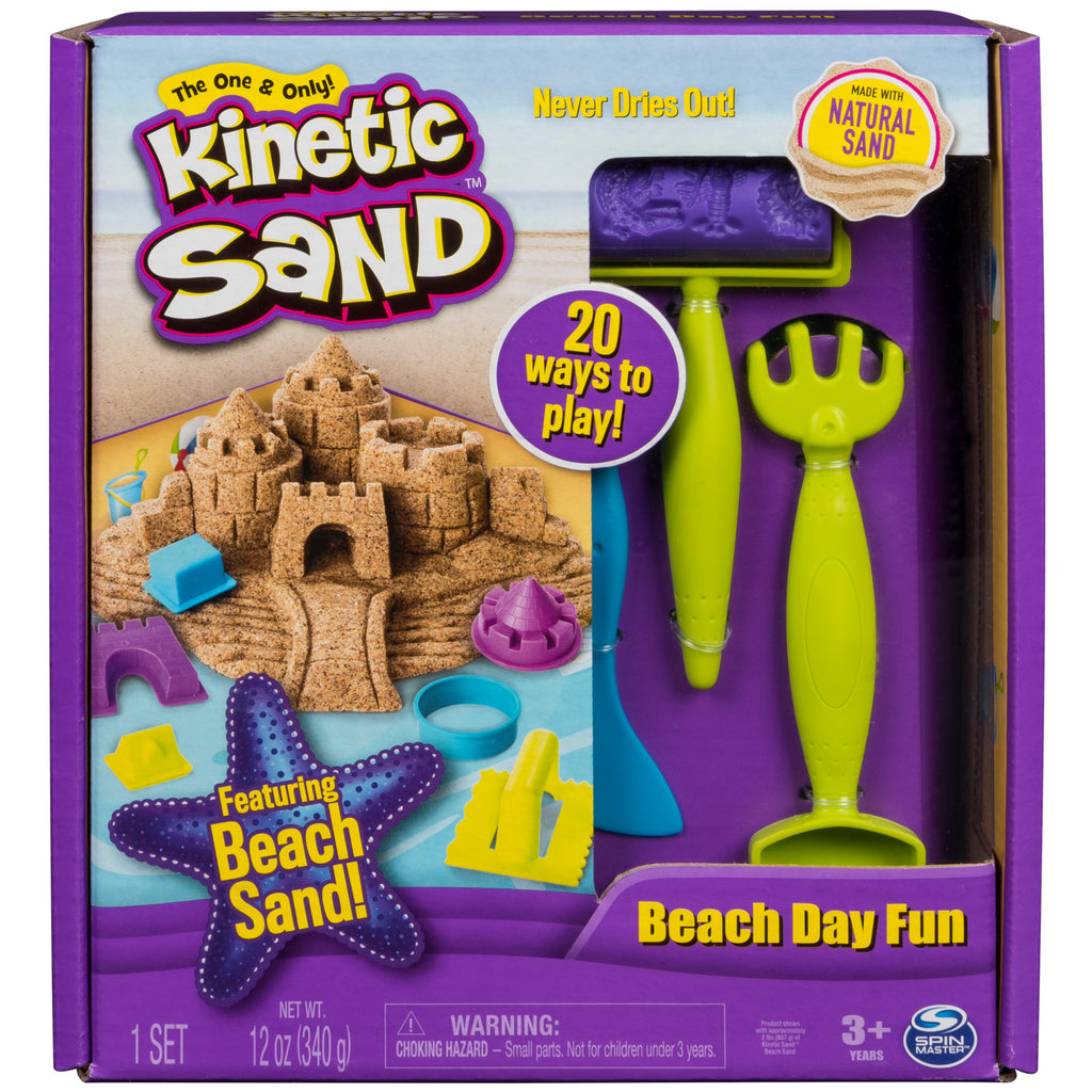 12 oz. All-Natural Kinetic Beach Sand Playset with Castle Molds R371