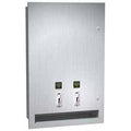 Recessed Sanitary Napkin/Tampon Vendor V1350