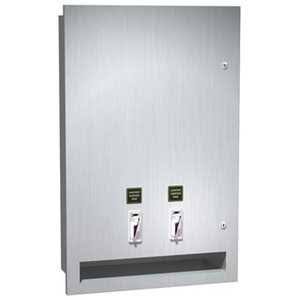Recessed Sanitary Napkin/Tampon Vendor V1350