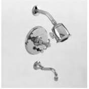 Satin Brass Tub and Shower Trim Set I2071