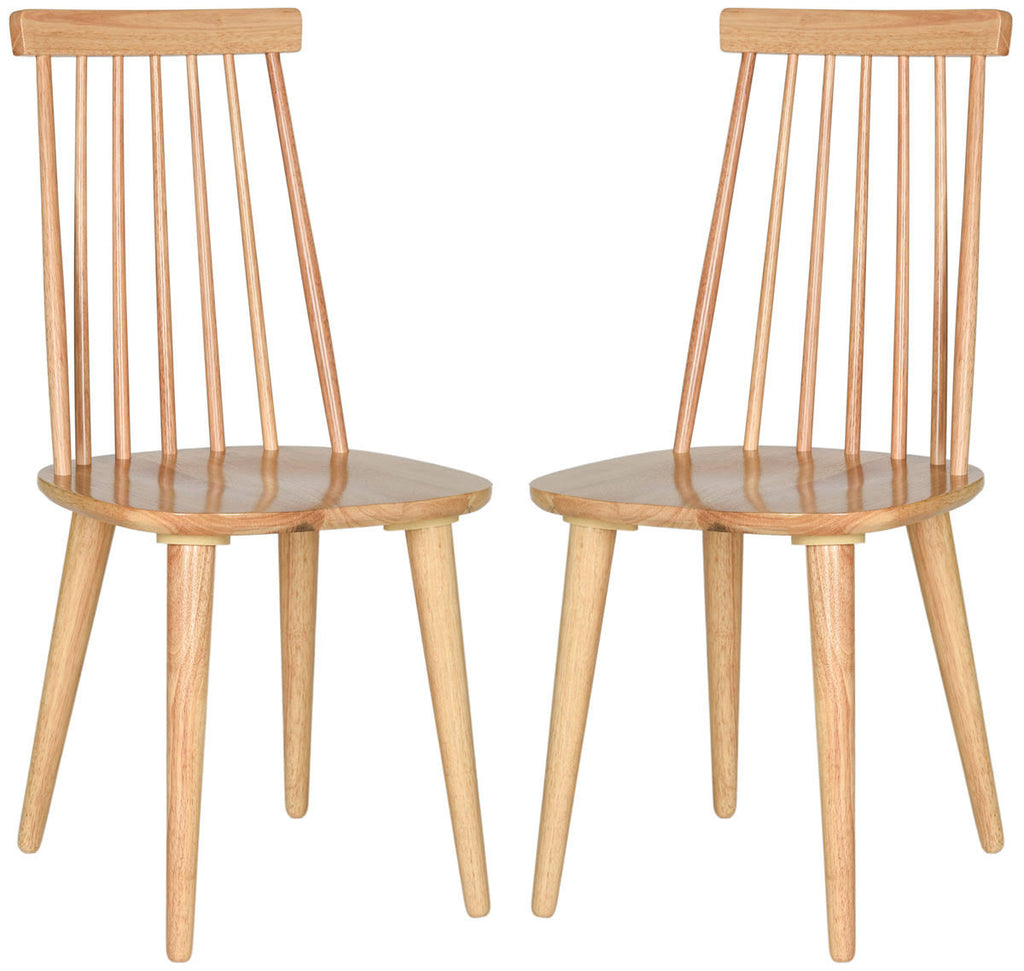 Natural Spindle Side Chair, Set of 2 Q895432