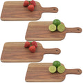 Acacia Paddle Shaped Cutting Board, 4 Pcs A380