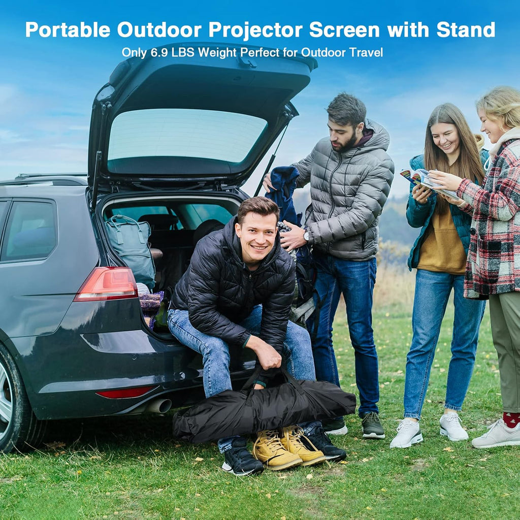 120 Inch 16:9 4K HD Projector Screen with Stand B2819