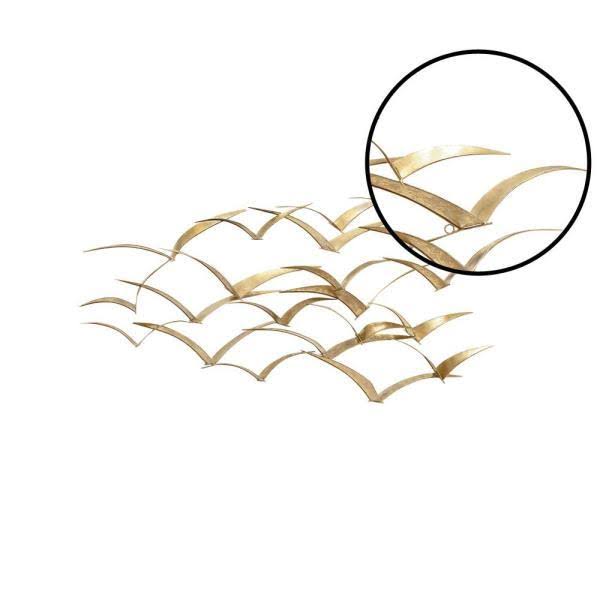 Metal Flocking Birds Decorative R1527