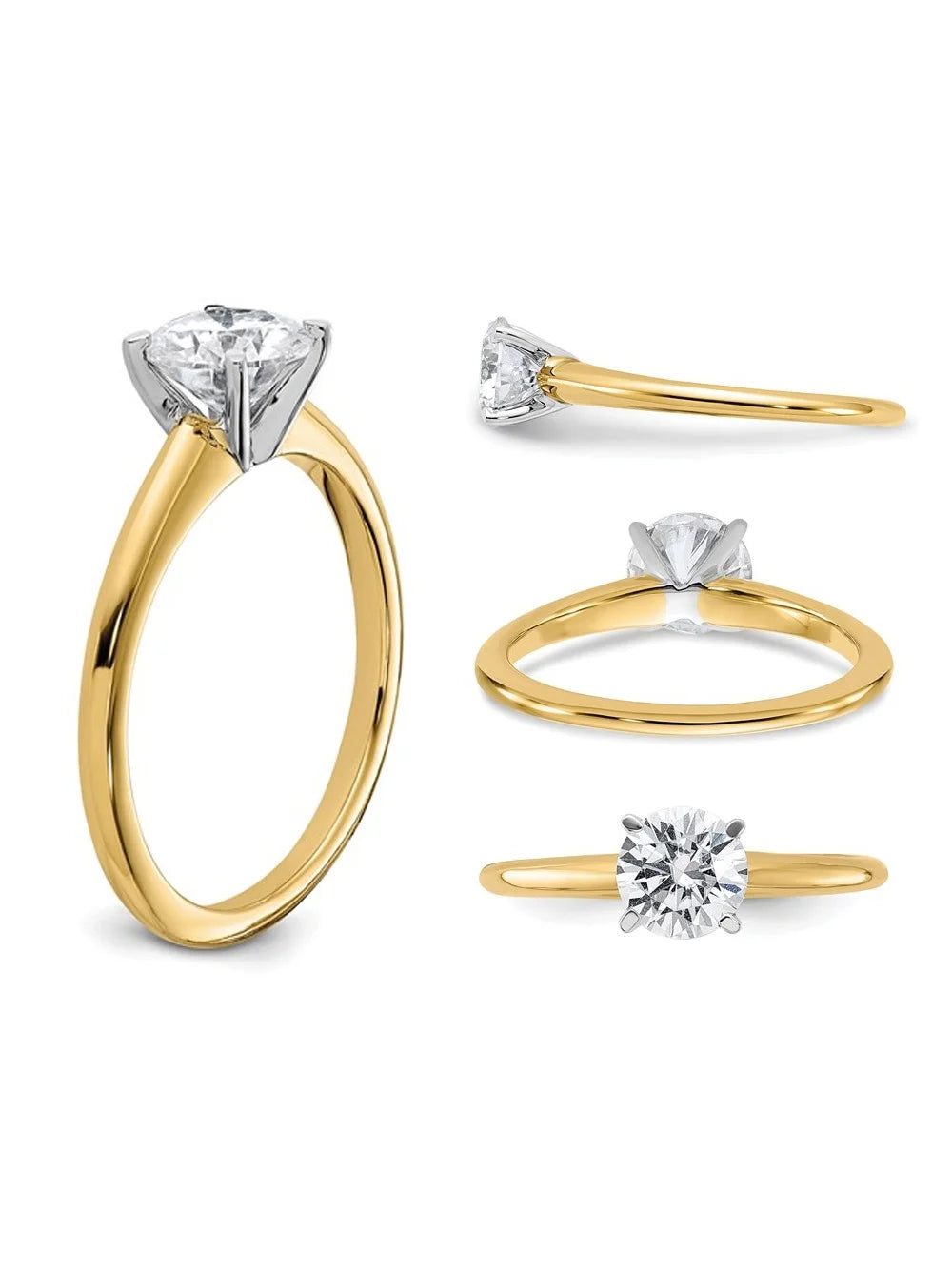 14K Yellow Gold Solitaire Engagement Ring Z218044