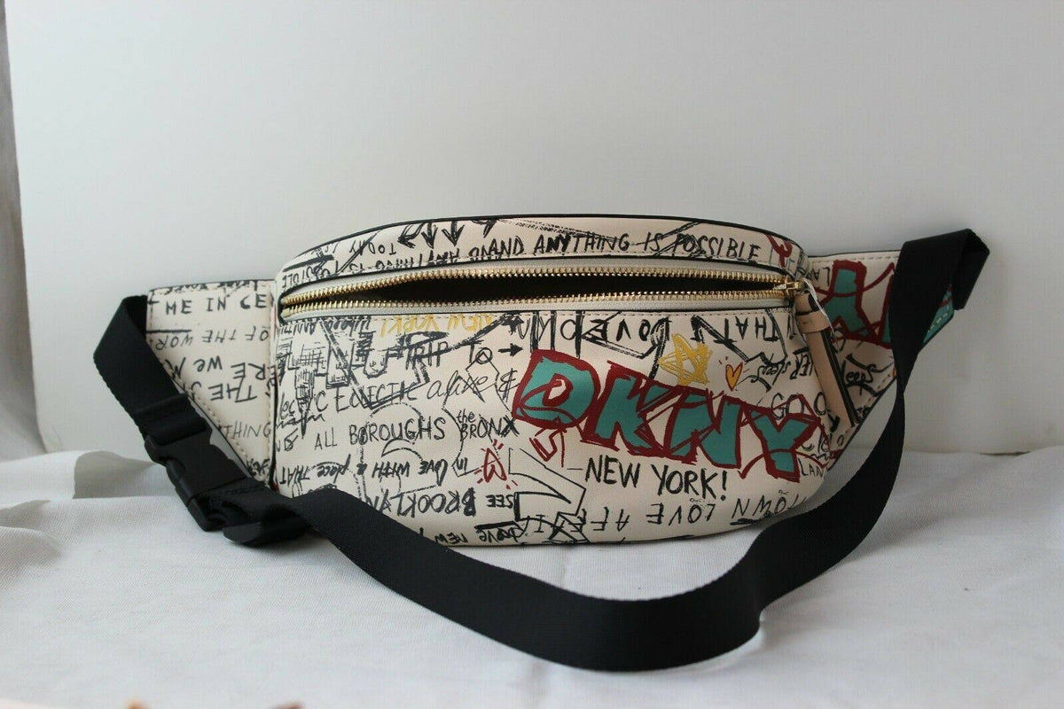 White Graffiti Belt Bag S7639