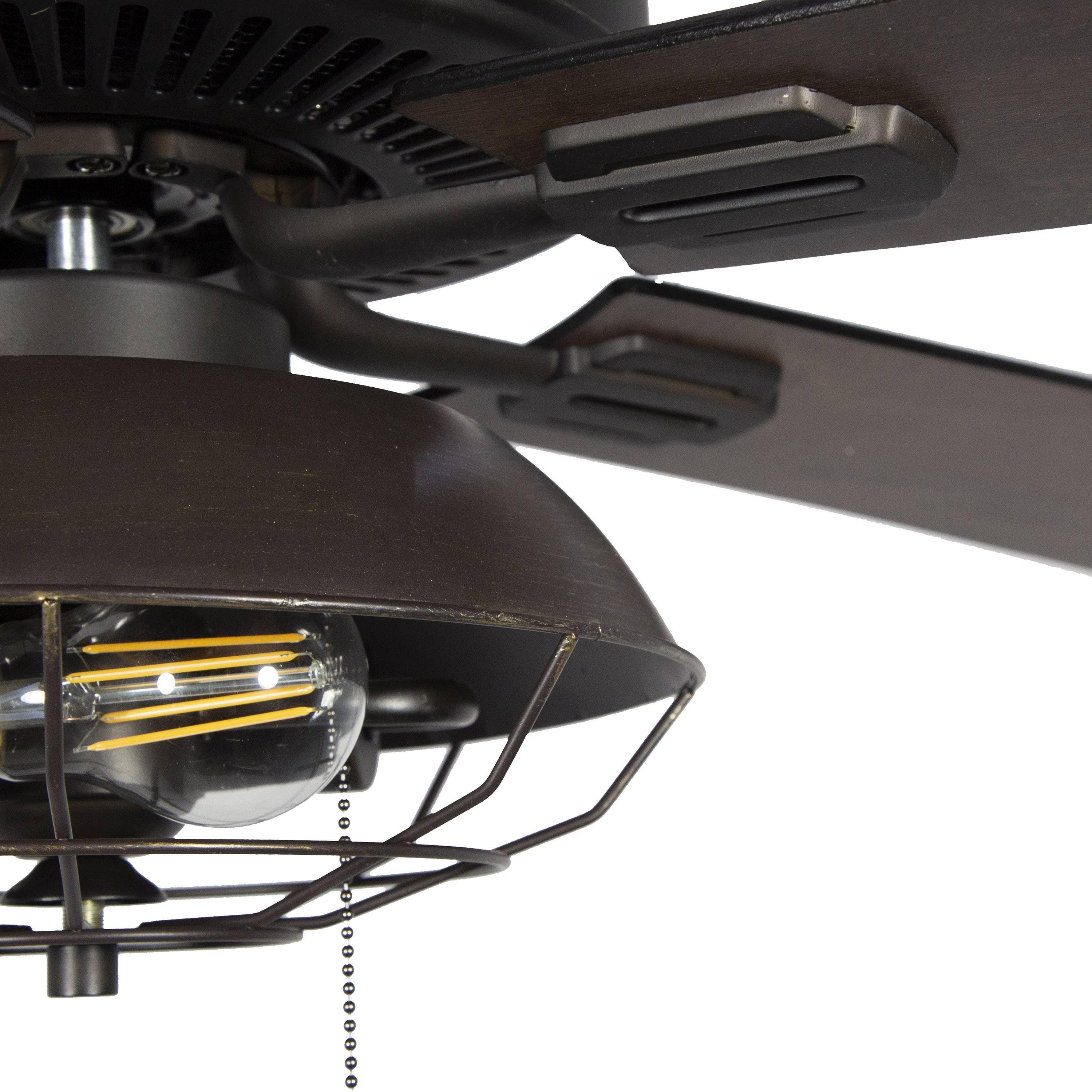 Farmhouse Lantern LED Ceiling Fan A53977