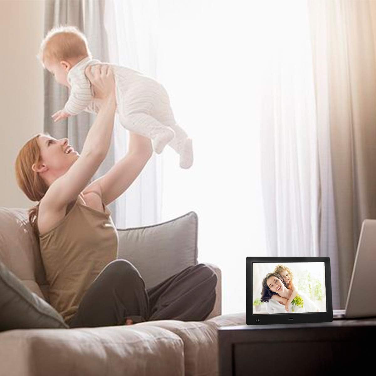 Digital Photo Frame 8 inch with Motion Sensor L108