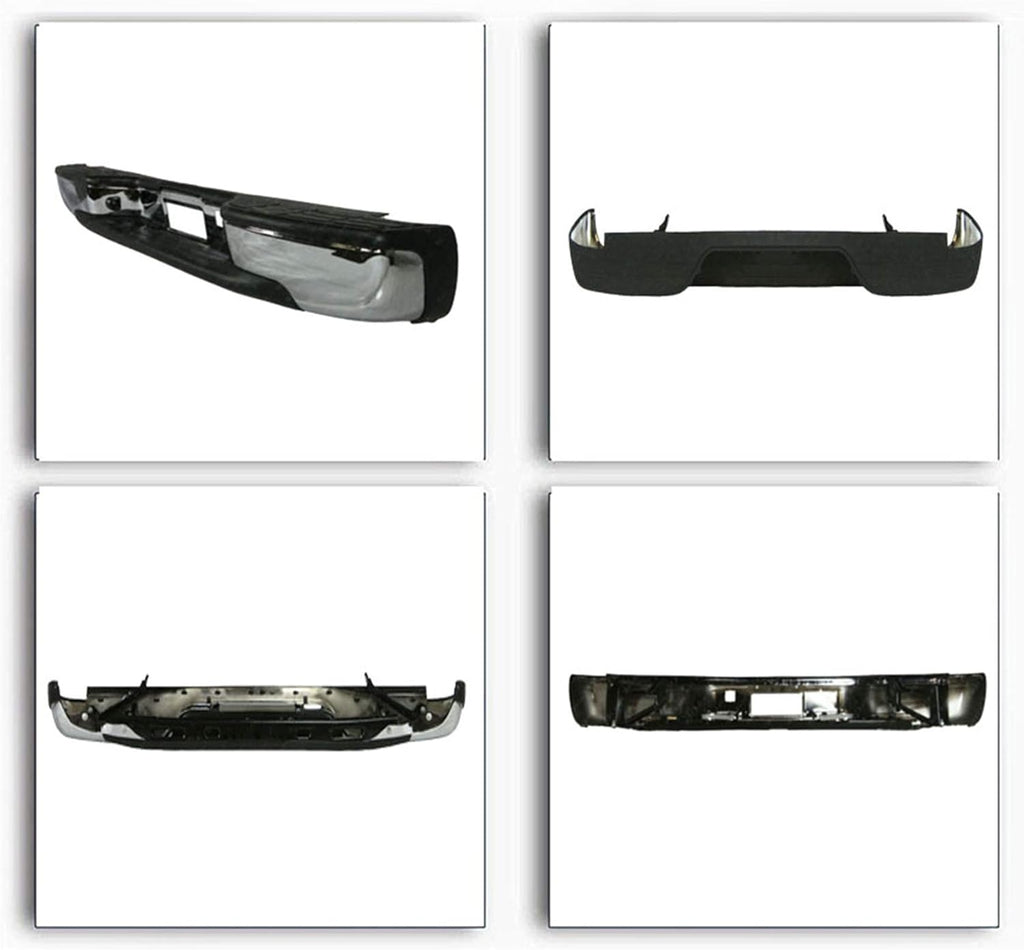 Chrome Rear Step Bumper for GMC Sierra Chevrolet Silverado 1999-2007 Q28709